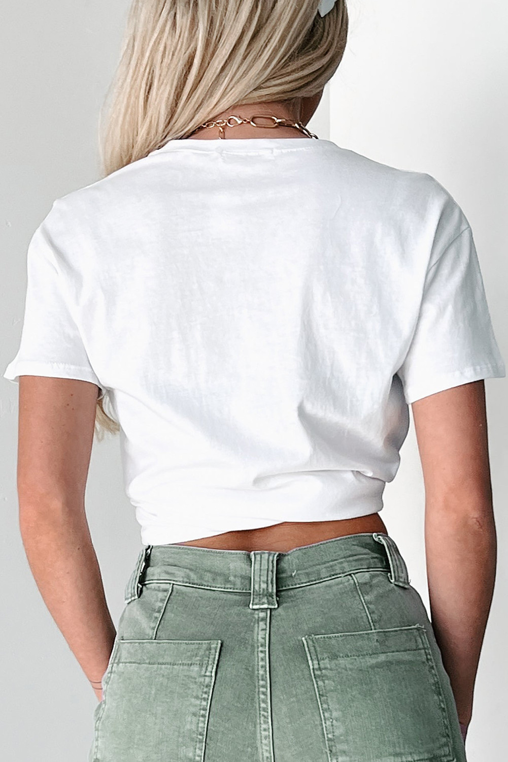 白色 LUCKY 印花圆领圣帕特里克 T 恤 LC25228099