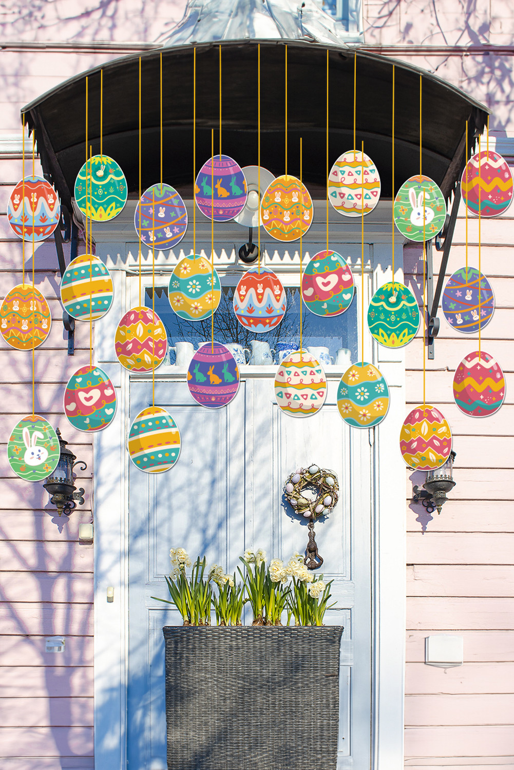 生姜复活节彩蛋纸装饰吊坠套件 BH051516