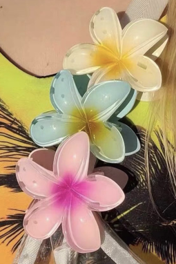 黄色花卉形状发夹