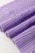 Lavendula Pointelle针织肋骨饰板短袖毛衣