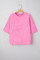 Sachet Pink Floral Patched Half Sleeve Tunic Top