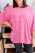 Sachet Pink Floral Patched Half Sleeve Tunic Top