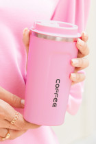 粉色510ml不锈钢绝缘可重复使用的旅行咖啡杯