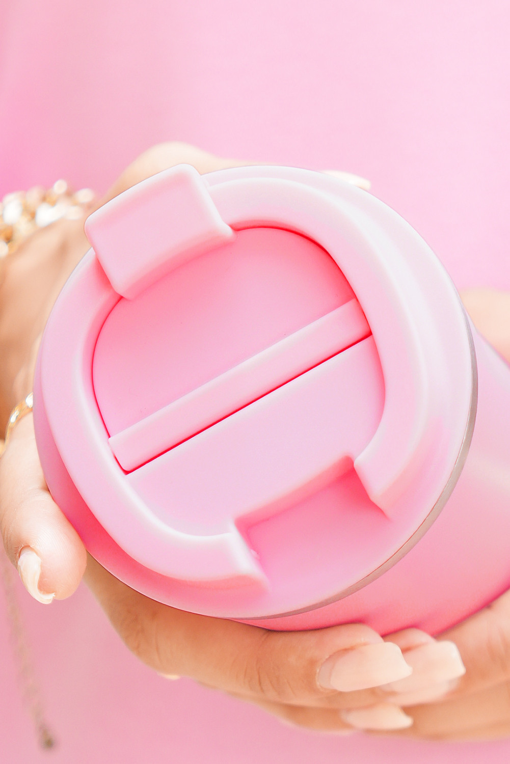 粉色510ml不锈钢绝缘可重复使用的旅行咖啡杯 BH051823