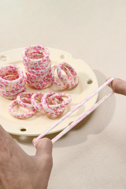 粉色 1 件火烈鸟弹性发带