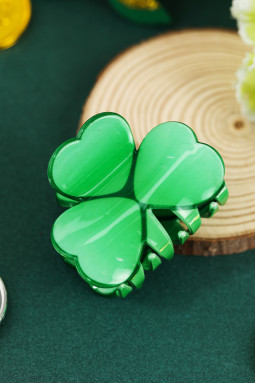 绿色圣帕特里克节三叶草发夹