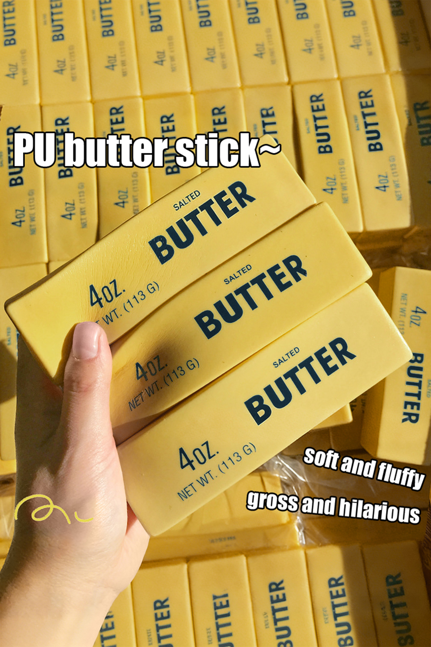 金色黄油缓解压力软玩具 BH052089