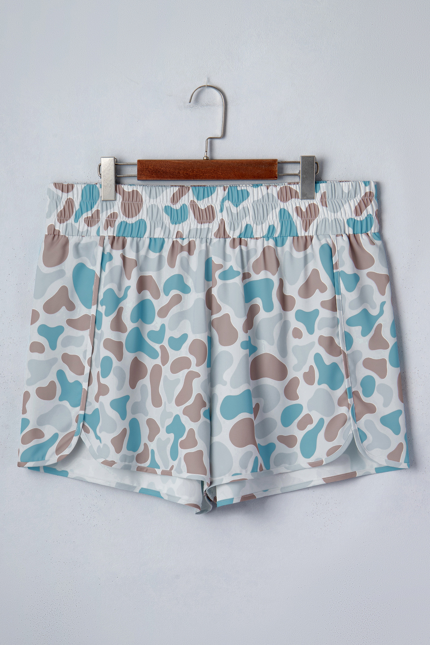 多色大码迷彩弹力腰运动休闲短裤 LC628984