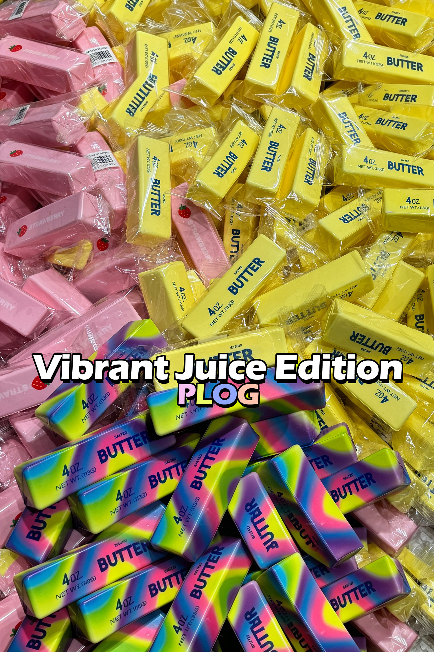 黄色彩虹黄油缓解压力软玩具 BH052089