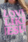 灰色 LOVE LIKE JESUS 大码林地迷彩 T 恤