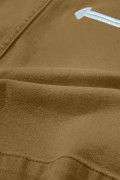 Pale Khaki Contrast Arrow Detail Western Denim Shorts