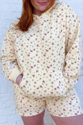 Beige 大码家居服