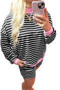 Black Stripe 大码家居服