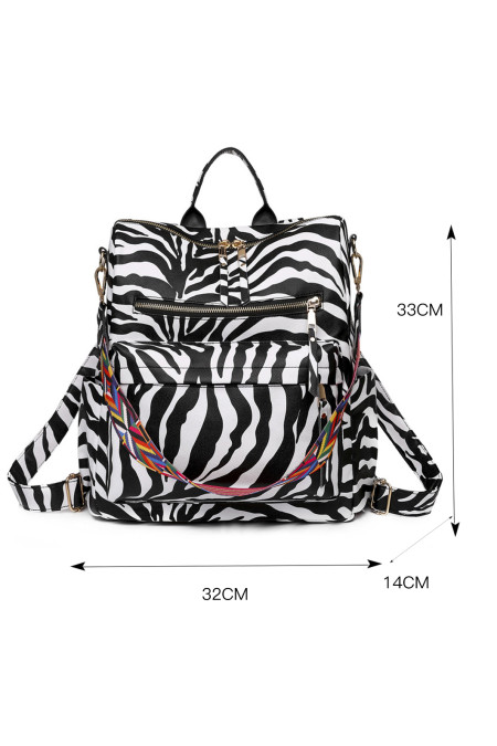 Download US$ 13.61 Cow Pattern Color Straps Backpack Wholesale