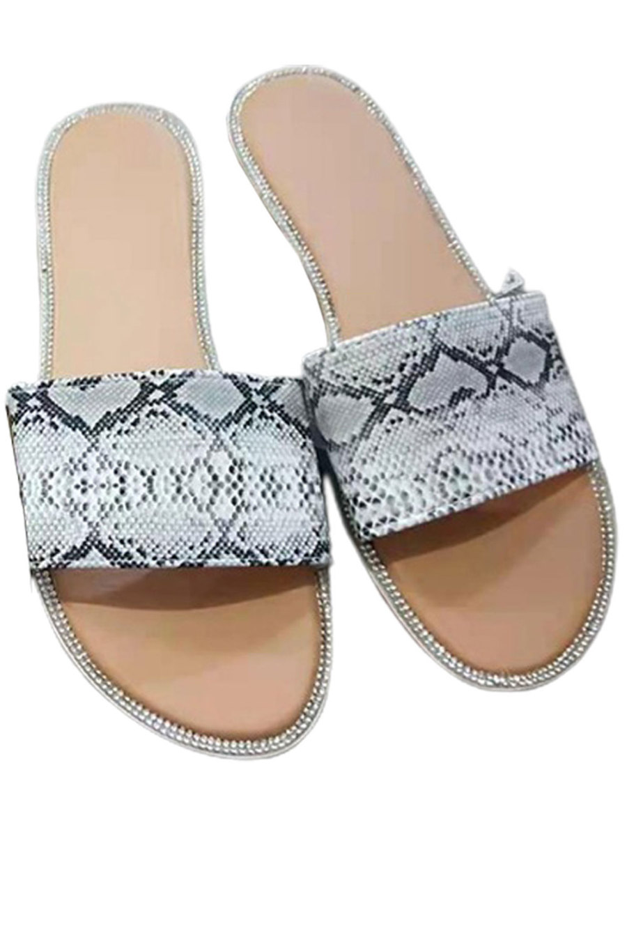 snake skin slippers