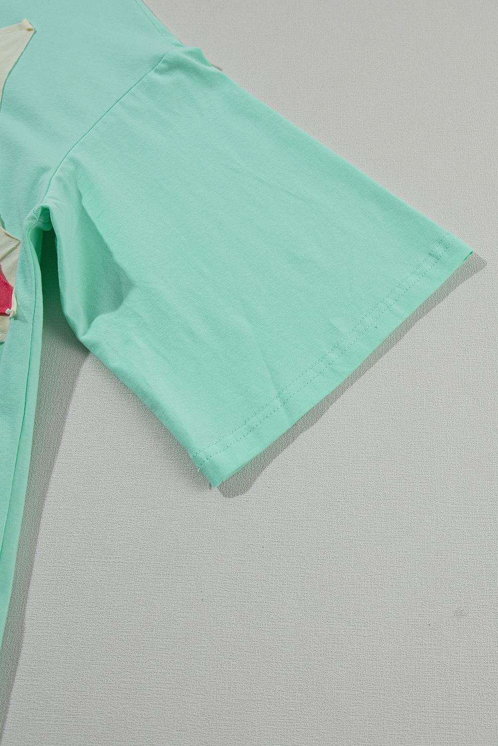 Jade Colorblock $ 14.08 - Moonlight Jade Colorblock Star Patched Half Sleeve Oversized ...