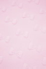 Pink Bow Jacquard Ruffle Sleeve Short 2pcs Outfit