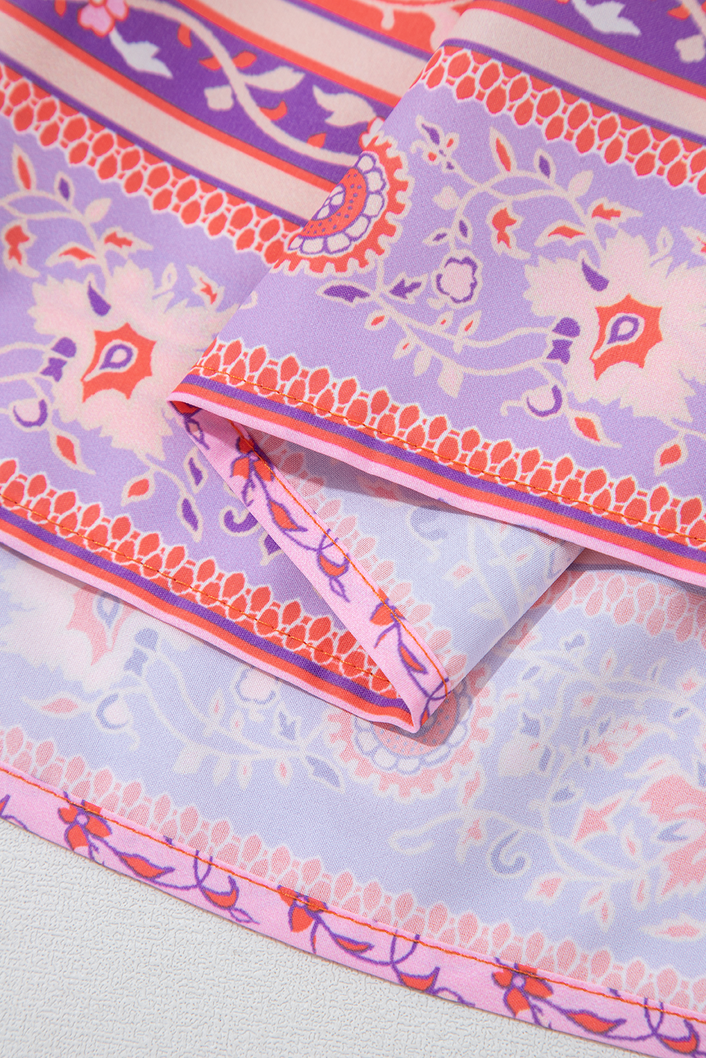 Red Floral Print Tasseled Tied Sleeve Empire Waist Maxi Dress