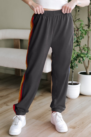 Dearlove Dark Grey Counting Rainbows High Waist Sweatpants LC7713367-P2011
