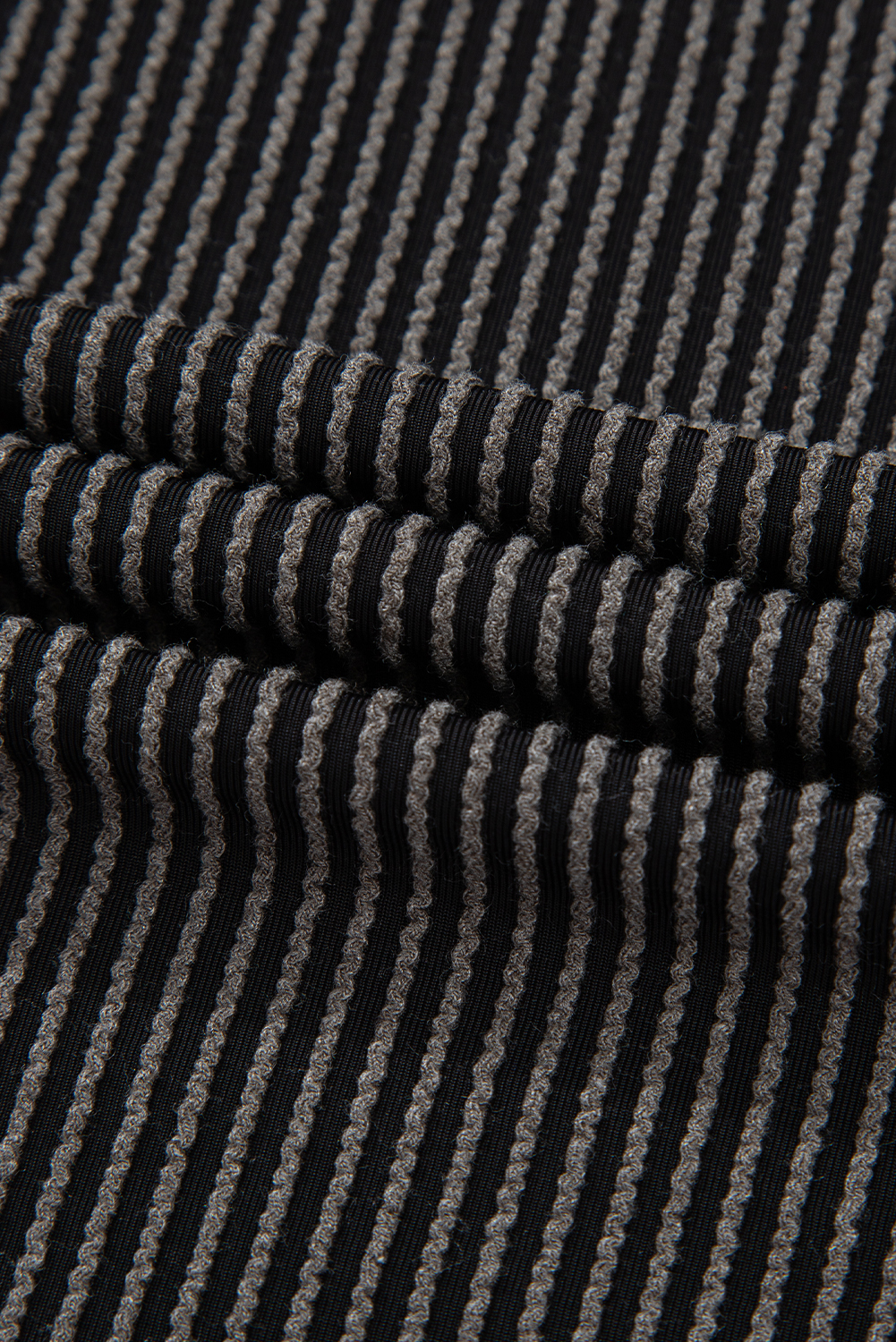 Carbon Grey Leopard Patchwork Edge Twisted Rib T Shirt and Cropped Pants Set