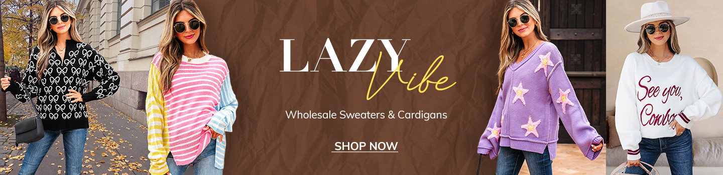 Wholesale Sweaters & Cardigans
