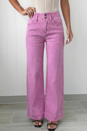 Bonbon 2-Button High Waist Flared Bottom Jeans LC7876102-P3010