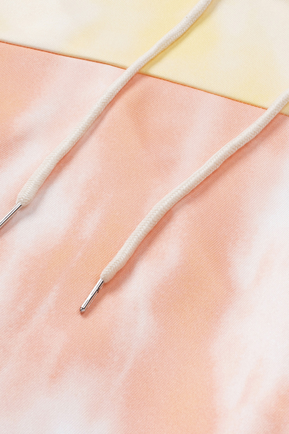 Plus Size Sky Blue Colorblock Kangaroo Pocket  Hoodie