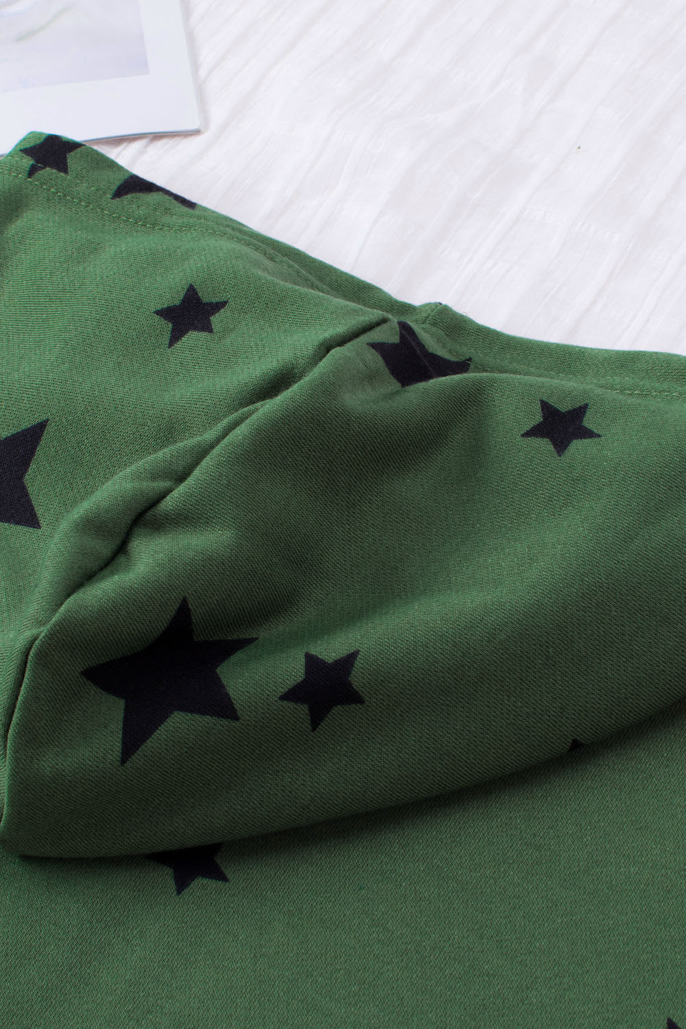 Plus Size Green Tie-dyed Stripe Drawstring  Hoodie