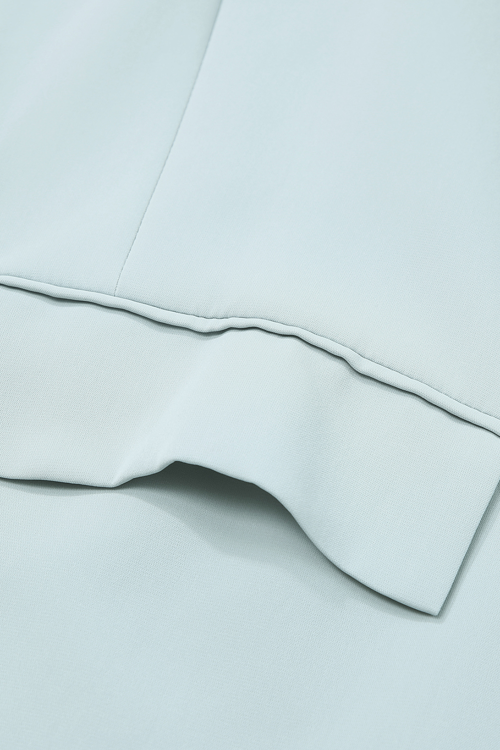 Plus Size Sky Blue  Soft Lightweight Pocketed Lapel Blazer