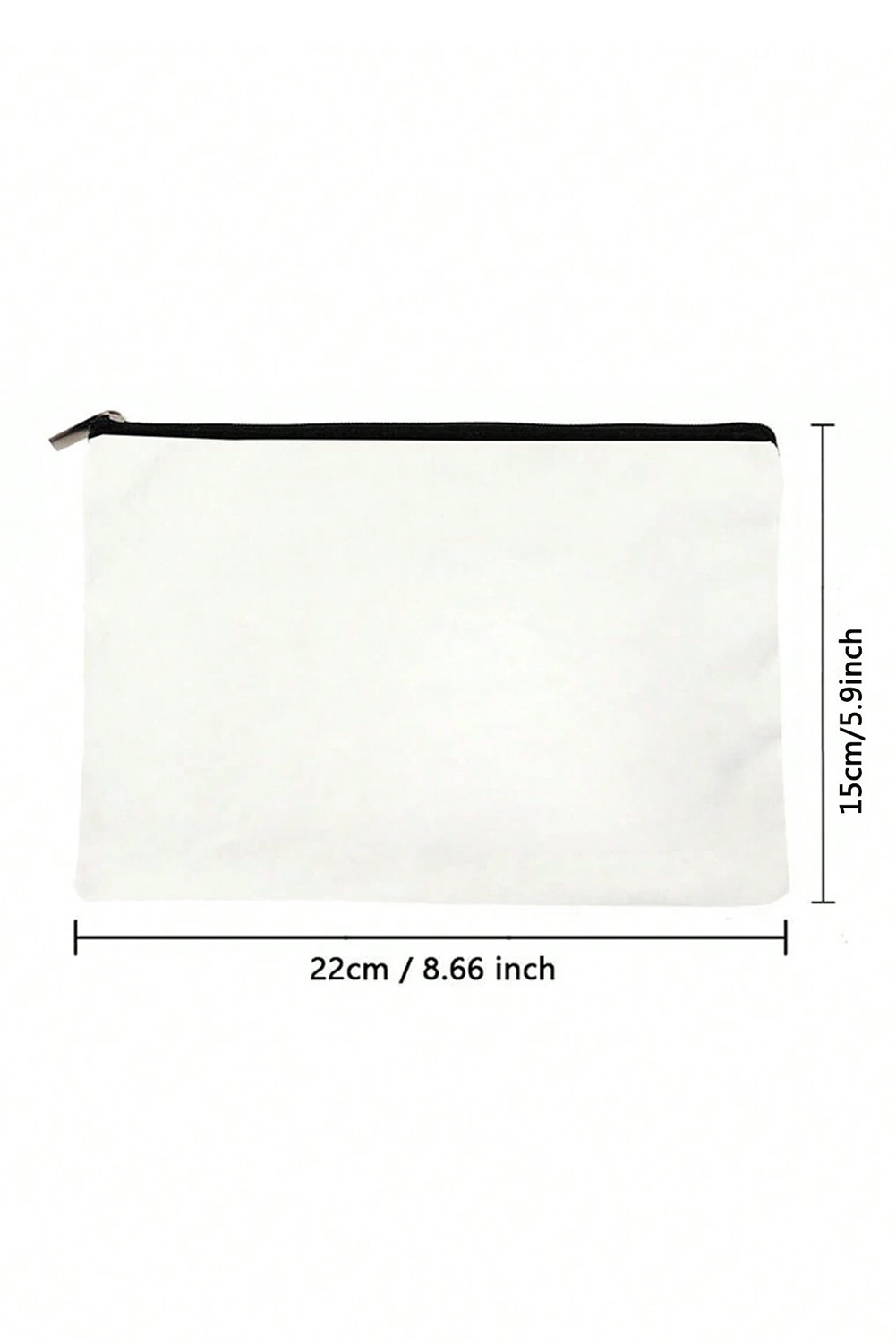 White Leopard Flower NANA Zipper Cosmetic Bag