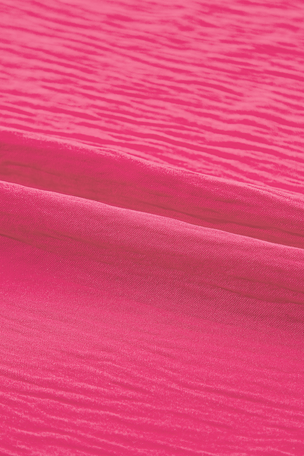 Plus Size Bright Pink Ruffled Short Sleeve  Top