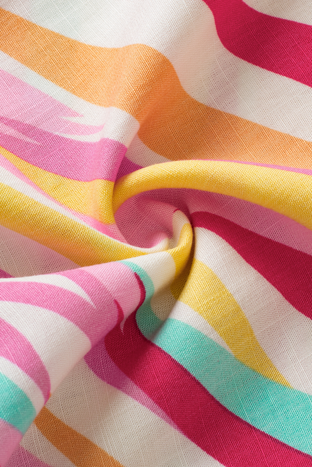 Plus Size White Abstract Print Short Sleeve Notched Neck  Top