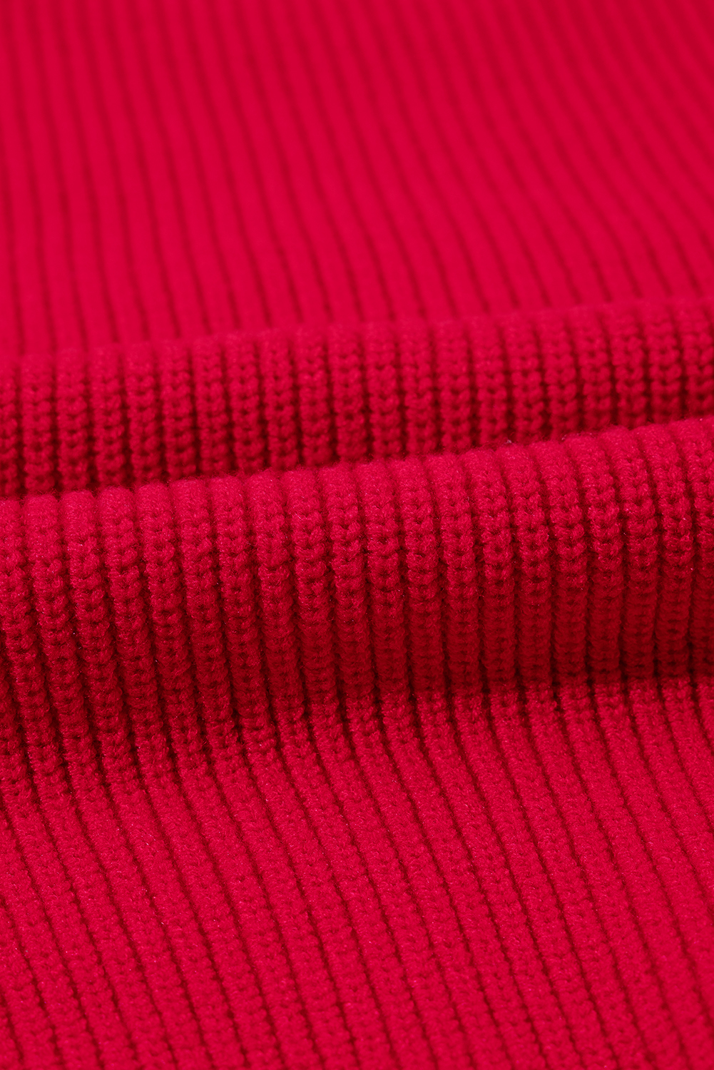 Plus Size Racing Red Sparkle All The Way Tinsel Crew Neck  Sweater