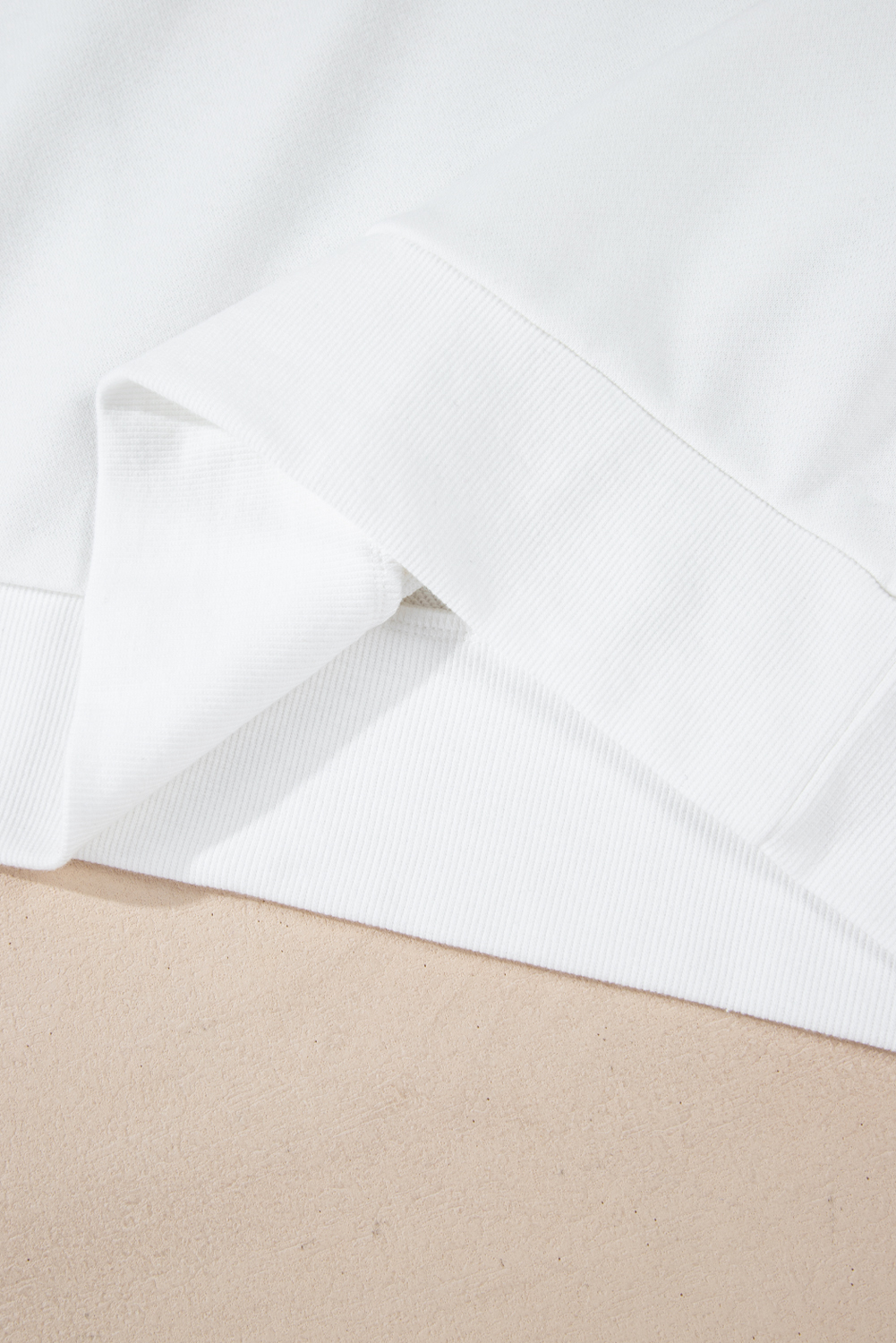 Plus Size White  Game Day Tinsel Rugby Football Season Sweatshirt