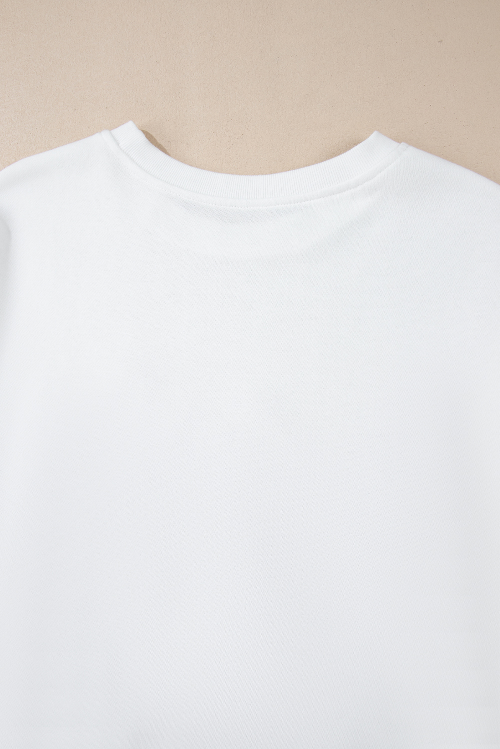 Plus Size White  Game Day Tinsel Rugby Football Season Sweatshirt