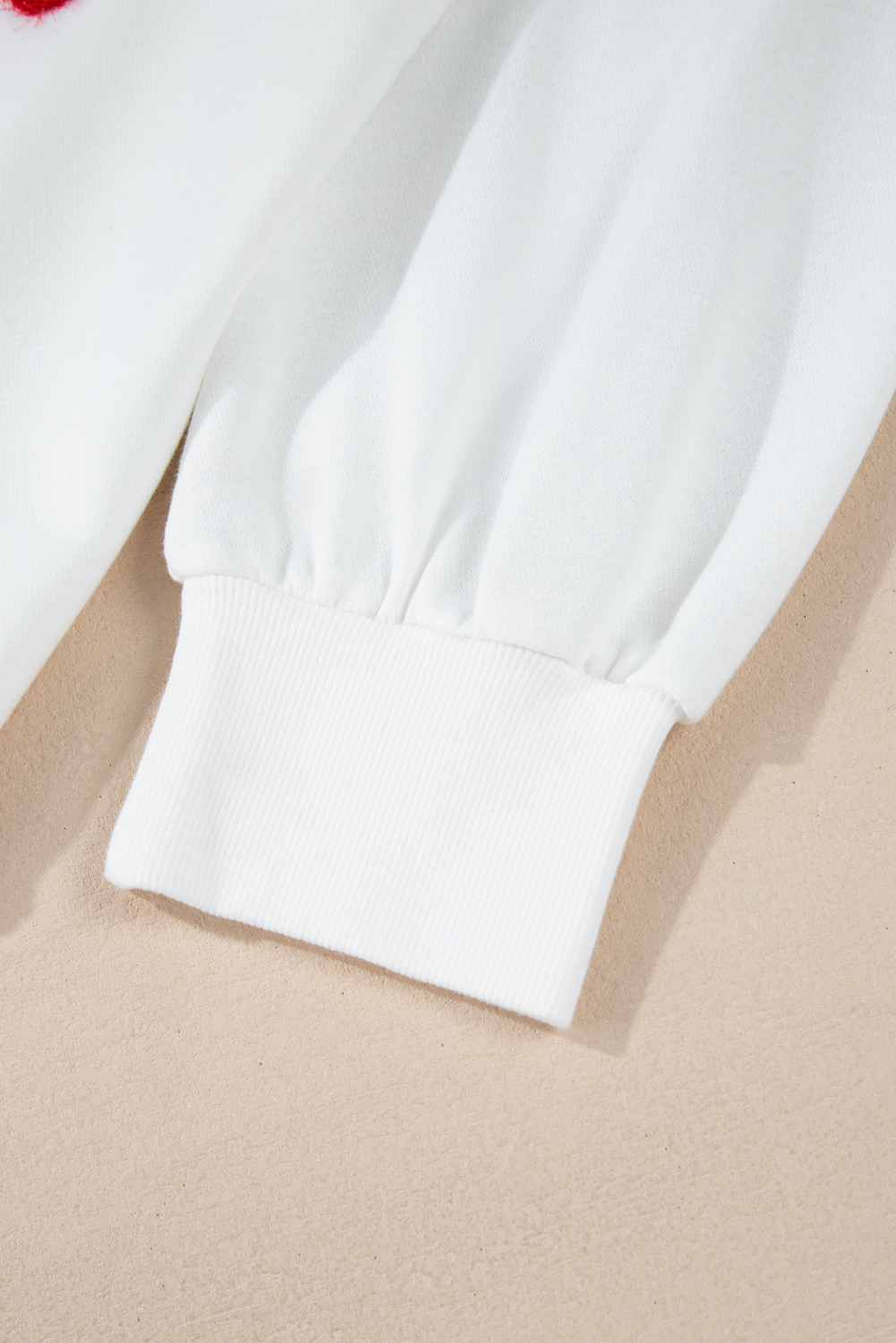 Plus Size White  Game Day Tinsel Rugby Football Season Sweatshirt