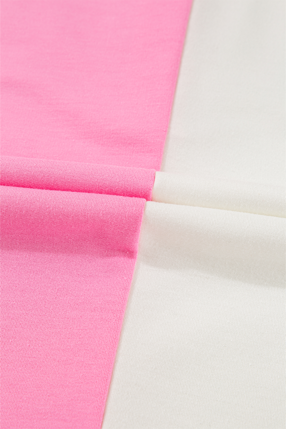 Plus Size Bonbon Color Block Chest Pockets Half Button  Sweatshirt