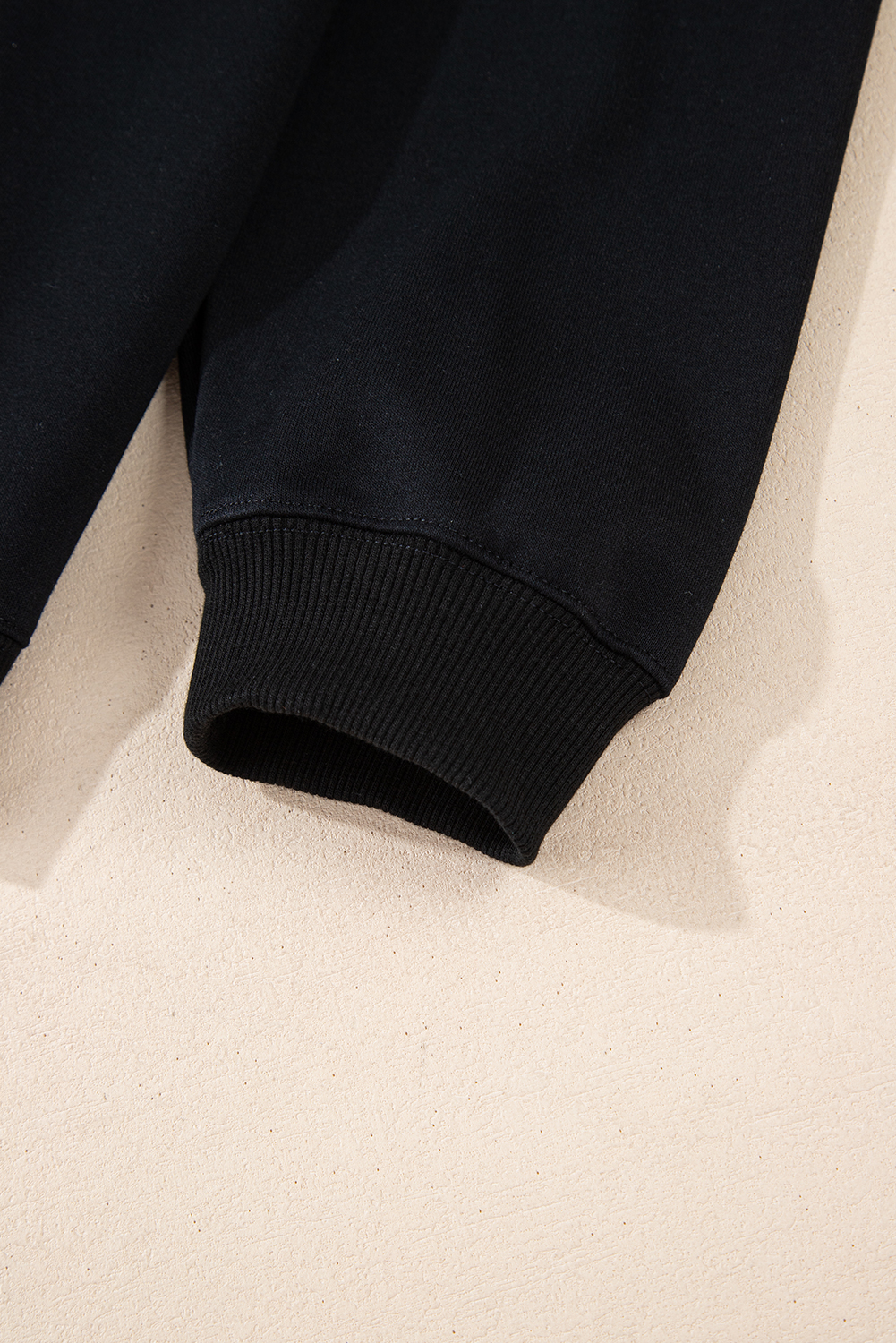 Plus Size Black Rainbow Raglan Sleeve Crew Neck  Sweatshirt