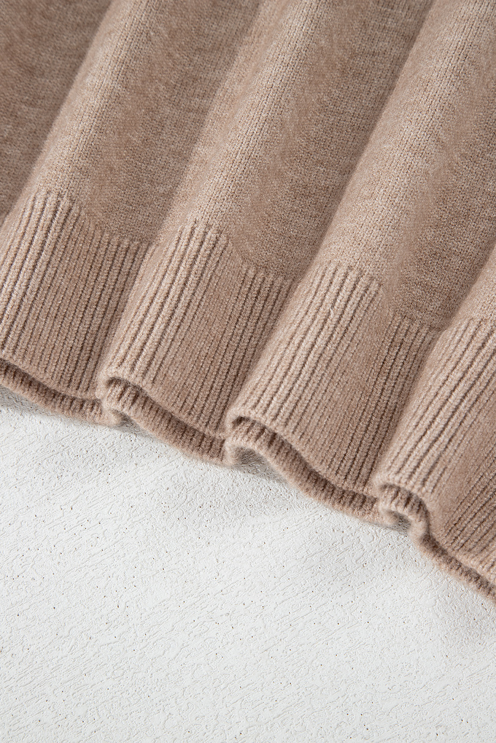 Plus Size Smoke Gray Pearled Drop Shoulder  Sweater