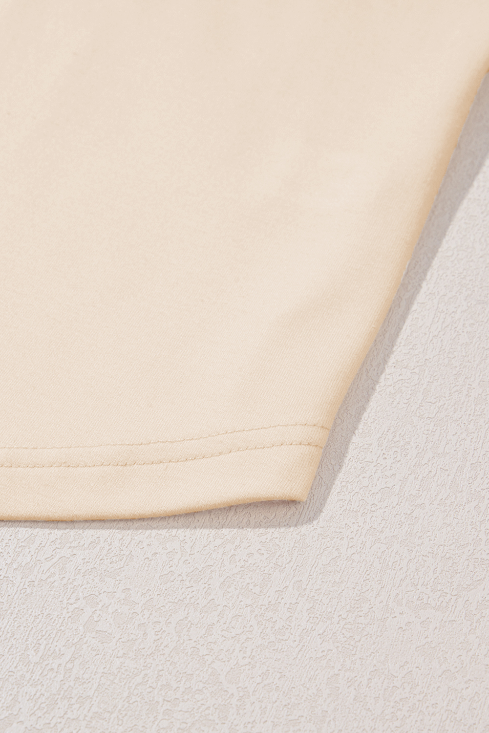 Plus Size Beige Star Shape Studded Crew Neck  T Shirt