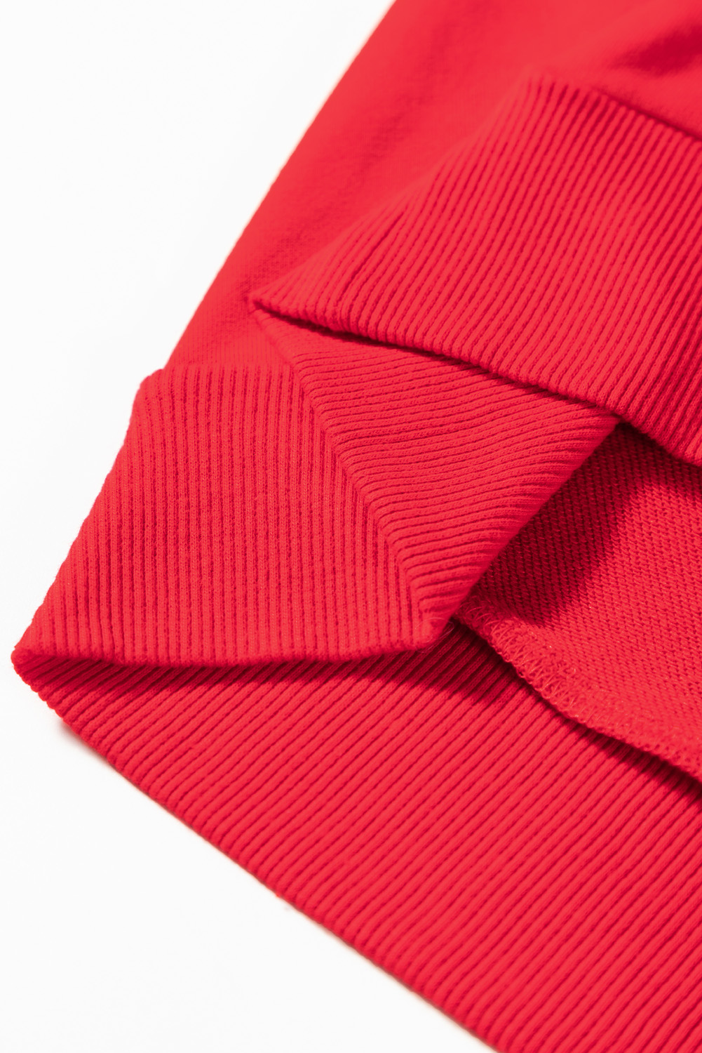 Plus Size Fiery Red  Santa Baby Tinsel Crew Neck Sweatshirt