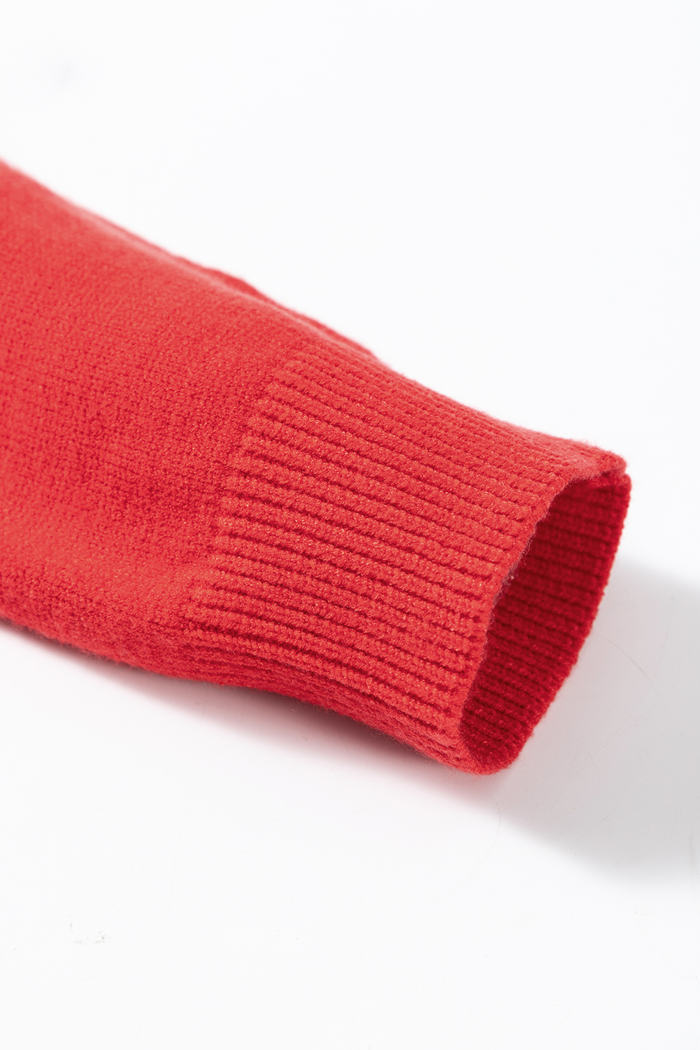 Plus Size Fiery Red Merry Graphic Christmas  Sweater