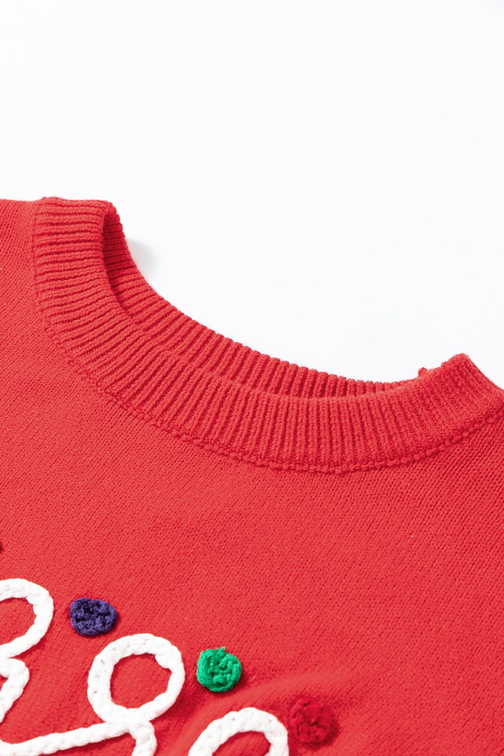 Plus Size Fiery Red Merry Graphic Christmas  Sweater