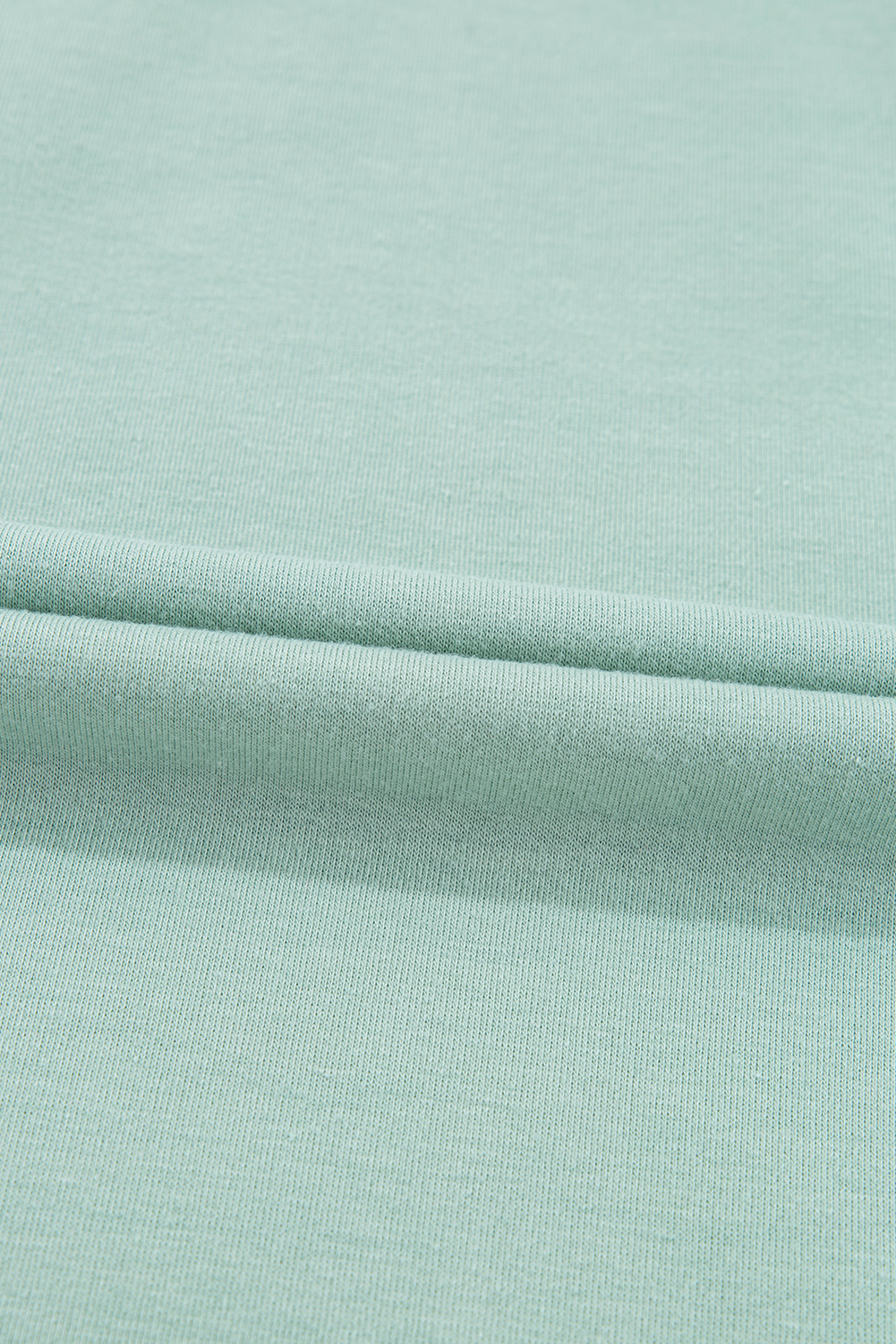 Clearly Aqua Plaid Floral Peace Heart Graphic Wide Long Sleeve Top