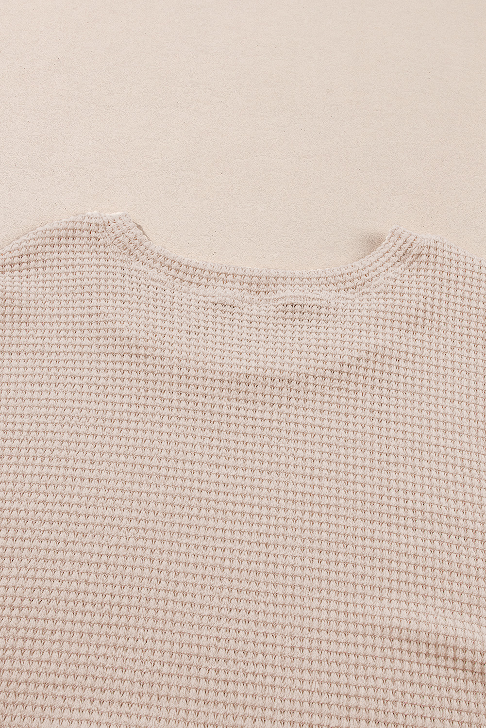 Plus Size Beige Faux Two Piece Knit Patchwork Floral Print  Top