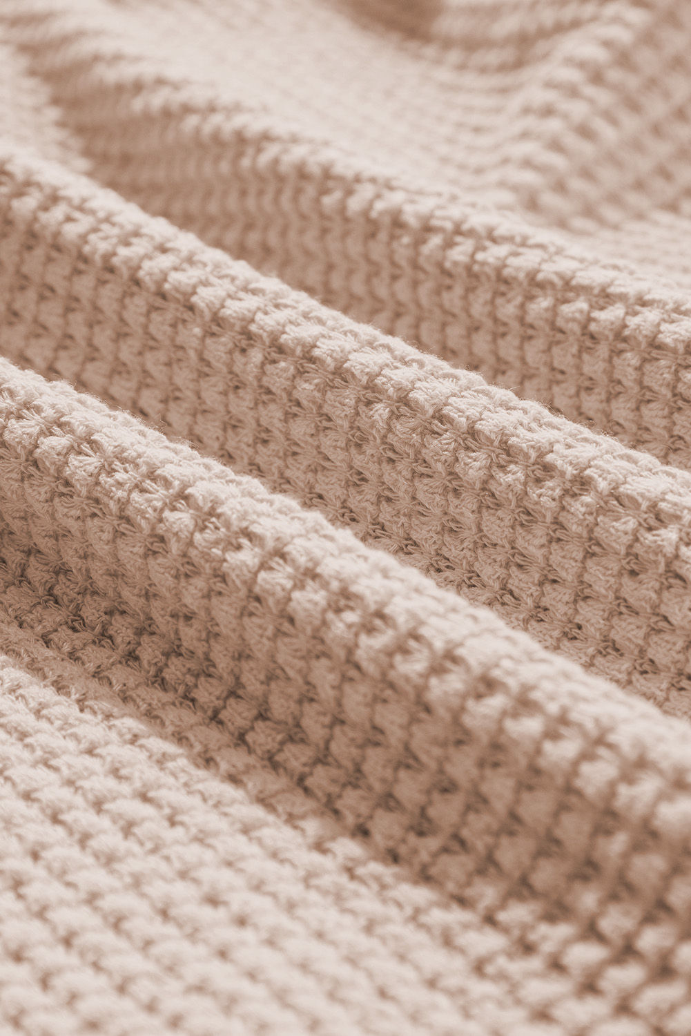 Plus Size Beige Faux Two Piece Knit Patchwork Floral Print  Top