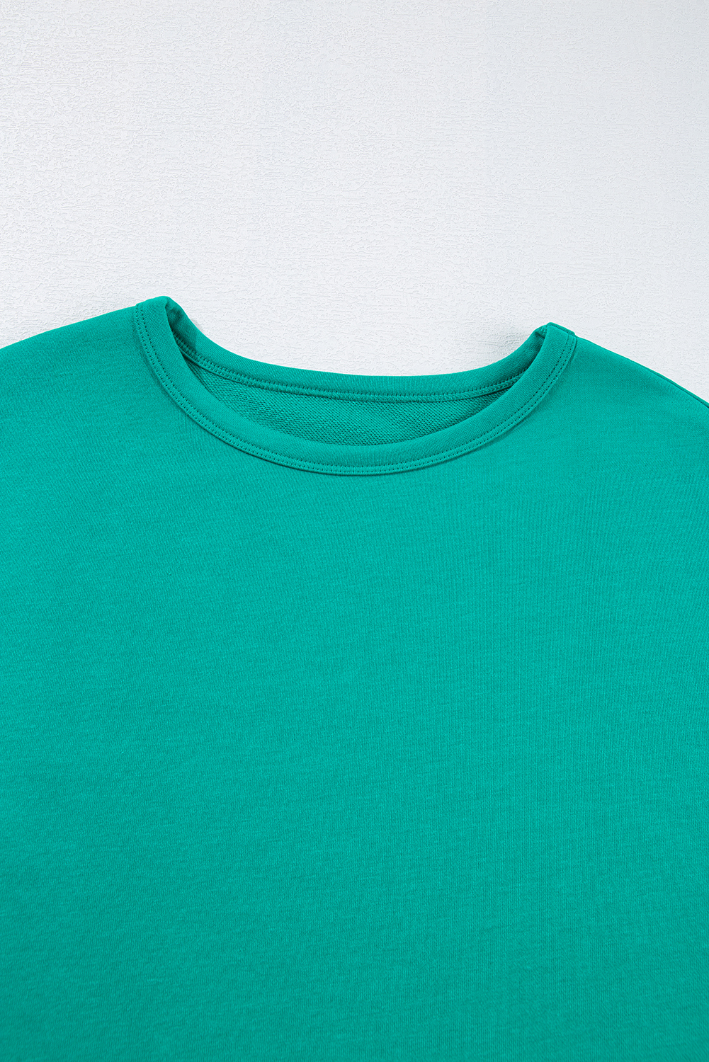 Solid Color Pullover Top and Cargo Pants Set