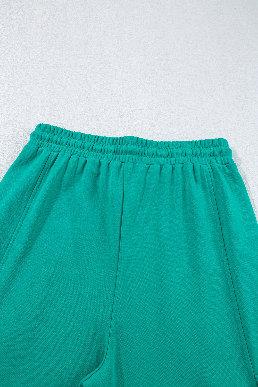 Solid Color Pullover Top and Cargo Pants Set