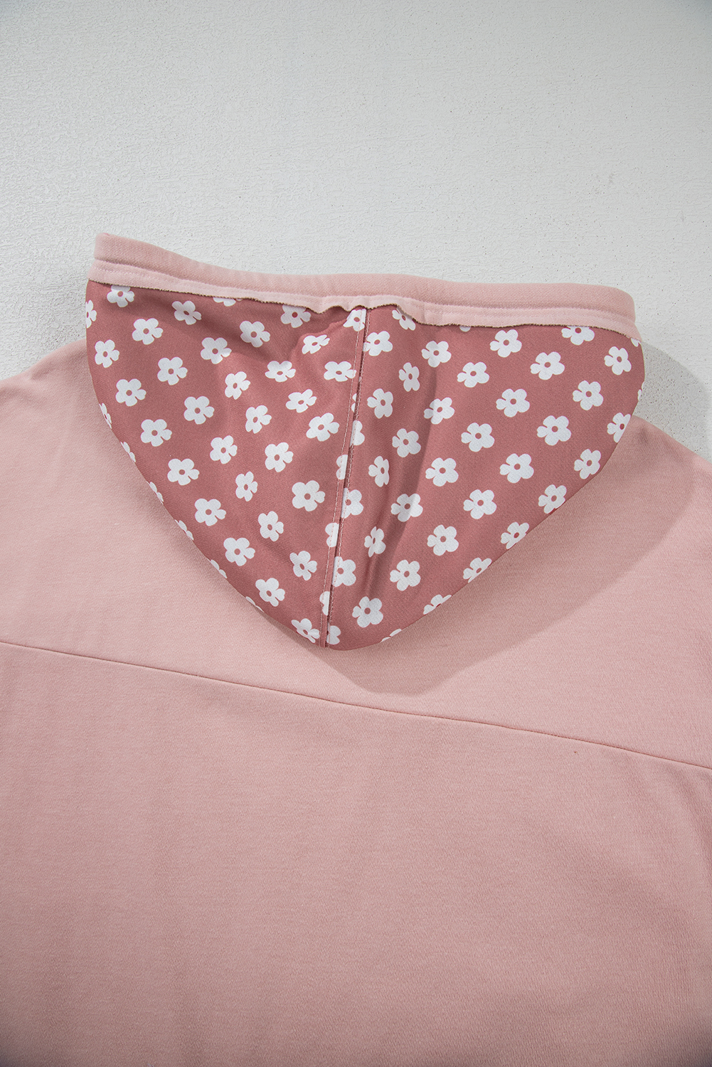 Plus Size Delicacy Star Patch Graphic Floral Color Block Drawstring  Hoodie