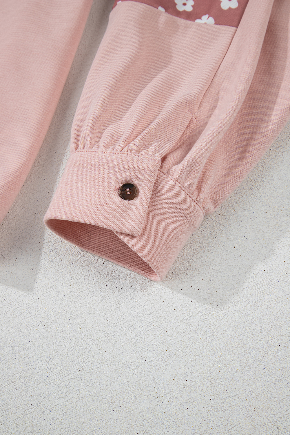 Plus Size Delicacy Star Patch Graphic Floral Color Block Drawstring  Hoodie